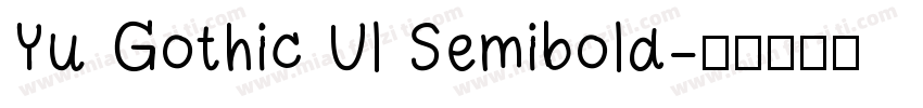 Yu Gothic Ul Semibold字体转换